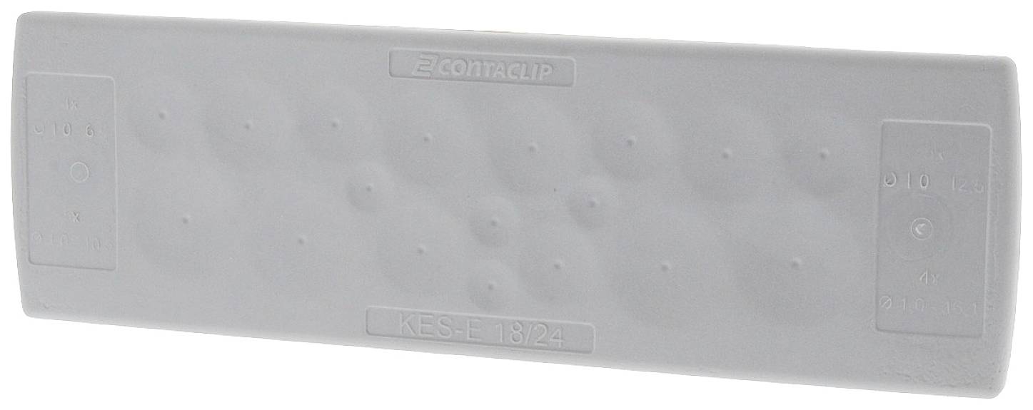 CONTA-CLIP KES-E 18/24A GR Kabeleinführung Plattenstärke (max.) 2.5mm Thermoplastisches Elastomer Grau