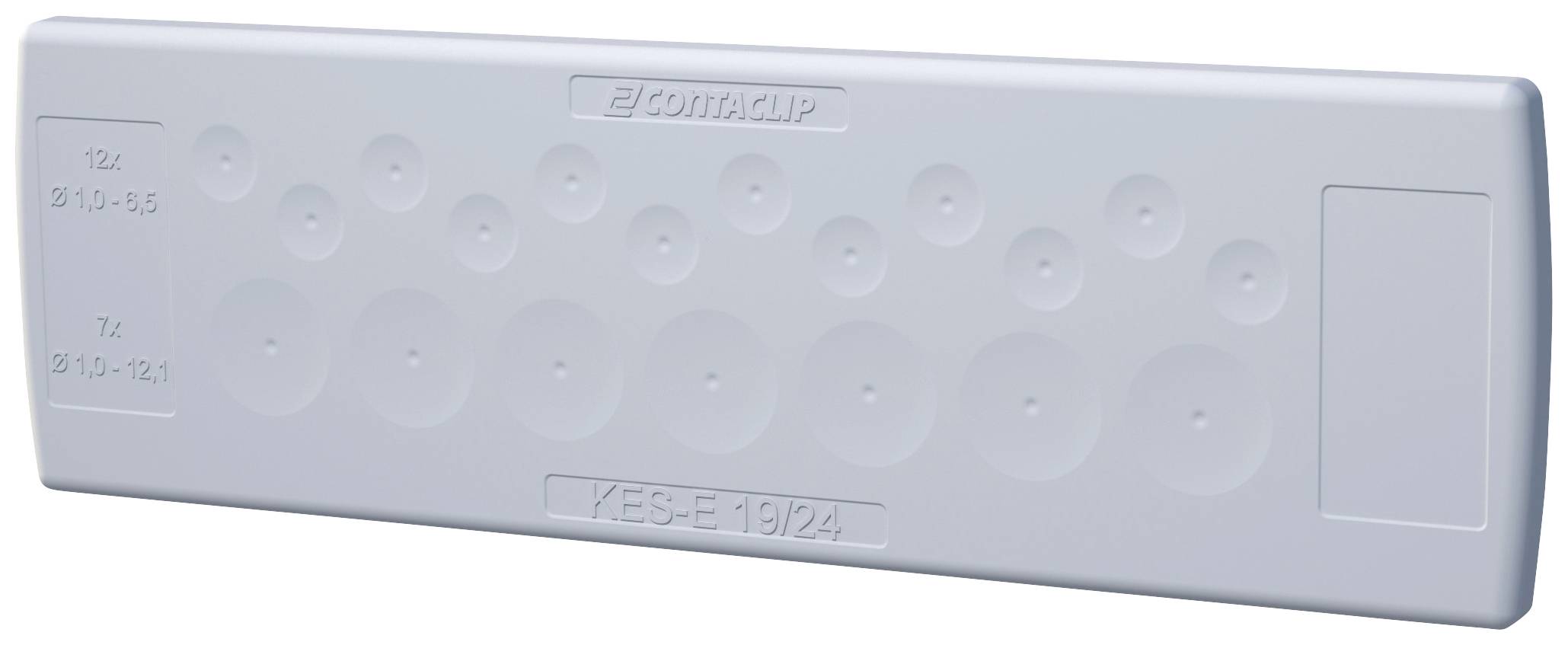 CONTA-CLIP KES-E 19/24A GR Kabeleinführung Plattenstärke (max.) 2.5mm Thermoplastisches Elastomer Grau