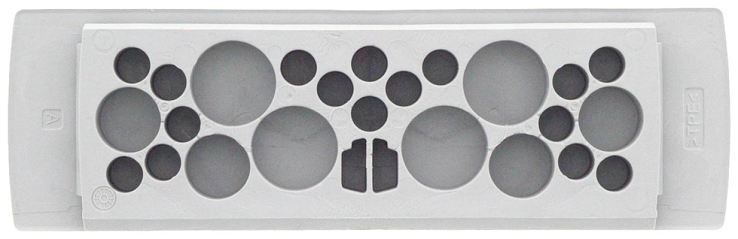 CONTA-CLIP KES-E 26/24A GR Kabeleinführung Plattenstärke (max.) 2.5mm Thermoplastisches Elastomer Grau