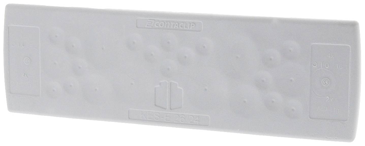 CONTA-CLIP KES-E 26/24A GR Kabeleinführung Plattenstärke (max.) 2.5mm Thermoplastisches Elastomer Grau