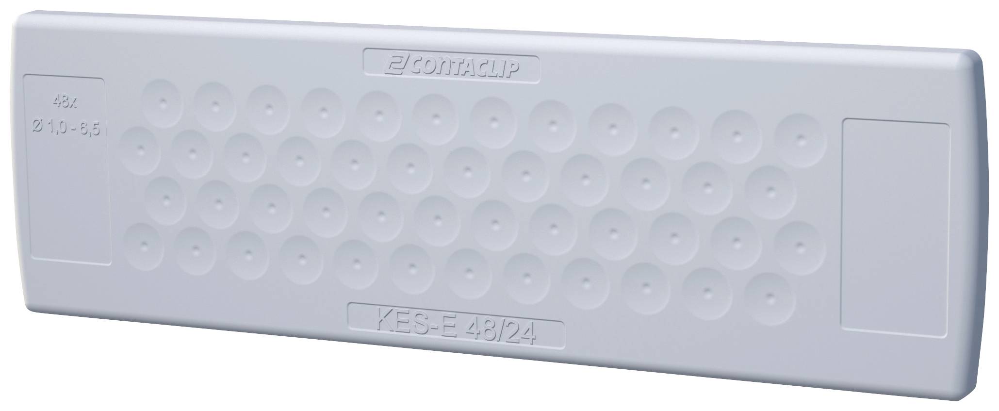 CONTA-CLIP KES-E 48/24A GR Kabeleinführung Plattenstärke (max.) 2.5mm Thermoplastisches Elastomer Grau