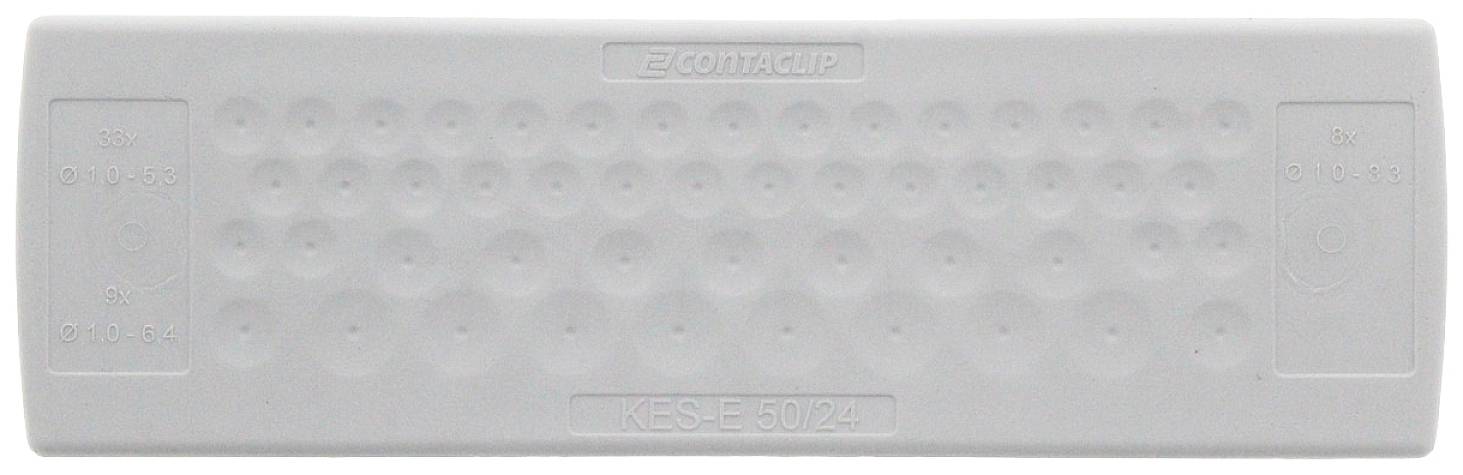 CONTA-CLIP KES-E 50/24A GR Kabeleinführung Plattenstärke (max.) 2.5mm Thermoplastisches Elastomer Grau