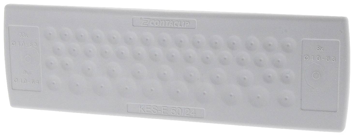 CONTA-CLIP KES-E 50/24A GR Kabeleinführung Plattenstärke (max.) 2.5mm Thermoplastisches Elastomer Grau