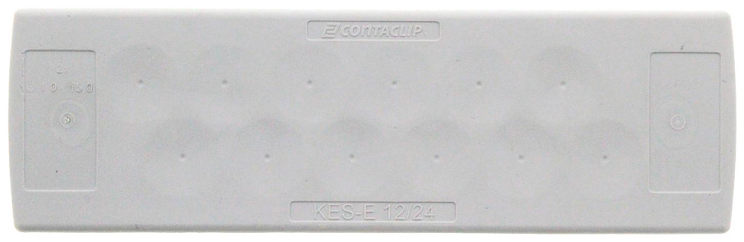 CONTA-CLIP KES-E 12/24 B GR Kabeleinführung Plattenstärke (max.) 4mm Thermoplastisches Elastomer Grau