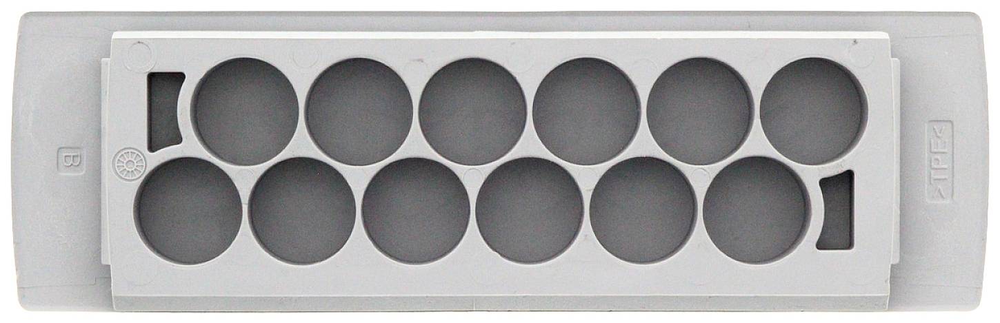 CONTA-CLIP KES-E 12/24 B GR Kabeleinführung Plattenstärke (max.) 4mm Thermoplastisches Elastomer Grau