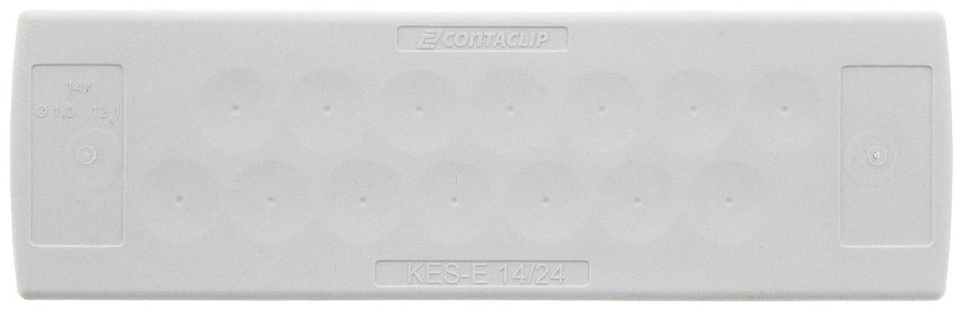CONTA-CLIP KES-E 14/24 B GR Kabeleinführung Plattenstärke (max.) 4mm Thermoplastisches Elastomer Grau