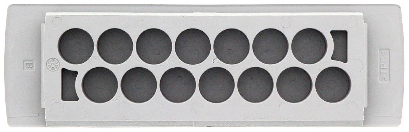 CONTA-CLIP KES-E 14/24 B GR Kabeleinführung Plattenstärke (max.) 4mm Thermoplastisches Elastomer Grau