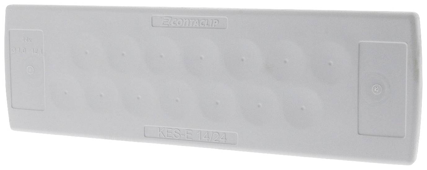 CONTA-CLIP KES-E 14/24 B GR Kabeleinführung Plattenstärke (max.) 4mm Thermoplastisches Elastomer Grau