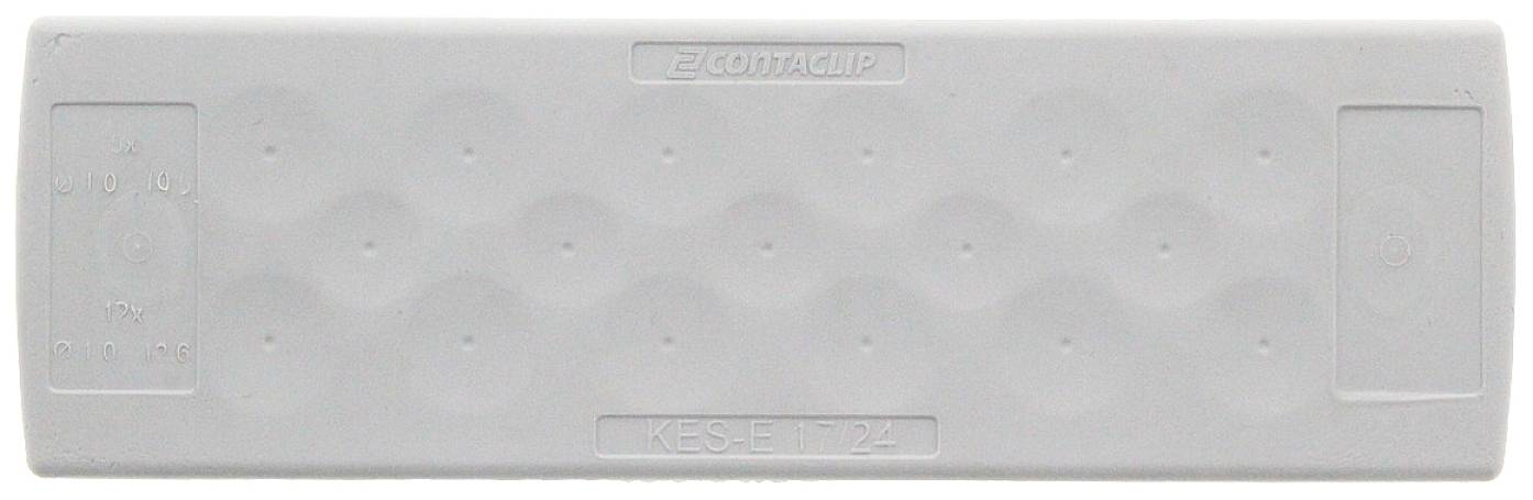 CONTA-CLIP KES-E 17/24 B GR Kabeleinführung Plattenstärke (max.) 4mm Thermoplastisches Elastomer Grau