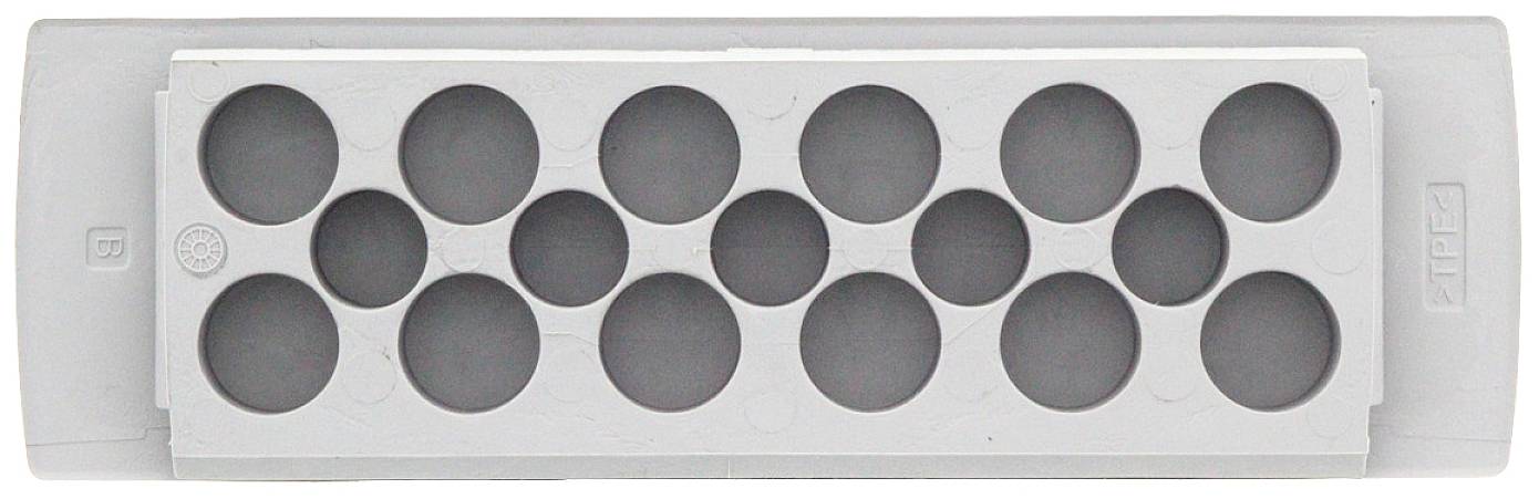 CONTA-CLIP KES-E 17/24 B GR Kabeleinführung Plattenstärke (max.) 4mm Thermoplastisches Elastomer Grau