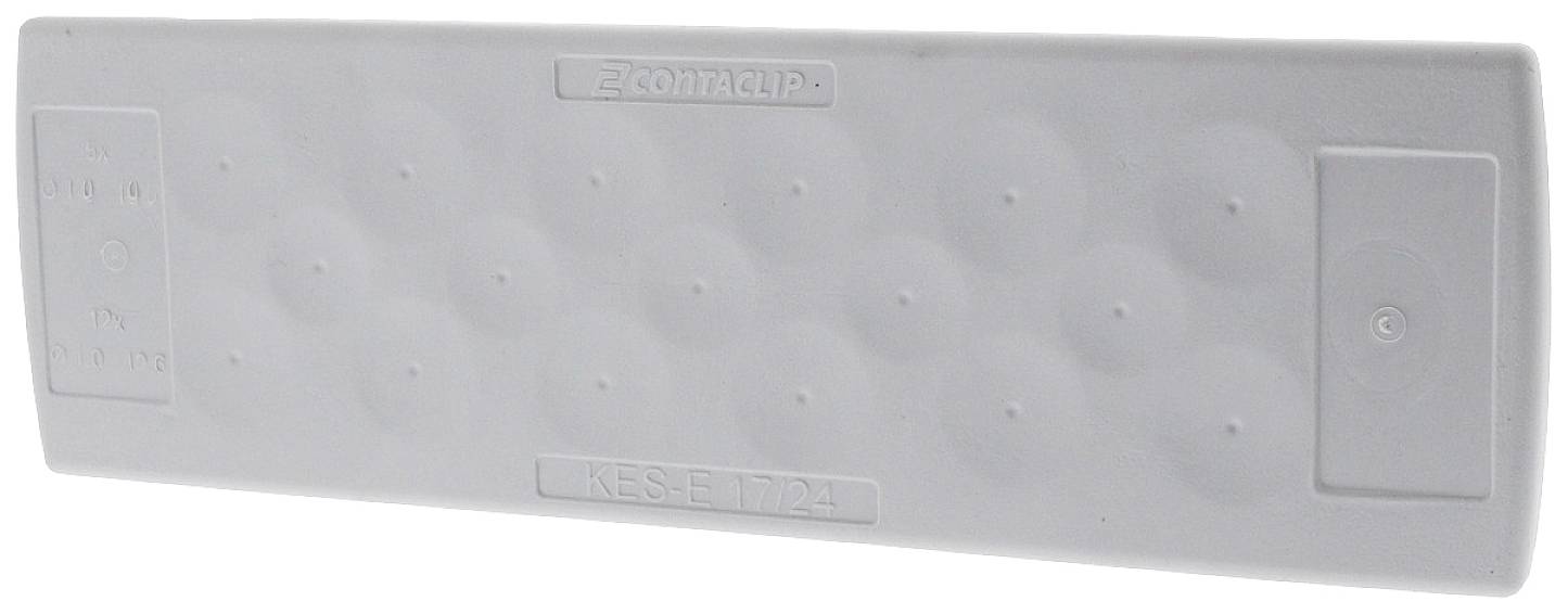 CONTA-CLIP KES-E 17/24 B GR Kabeleinführung Plattenstärke (max.) 4mm Thermoplastisches Elastomer Grau
