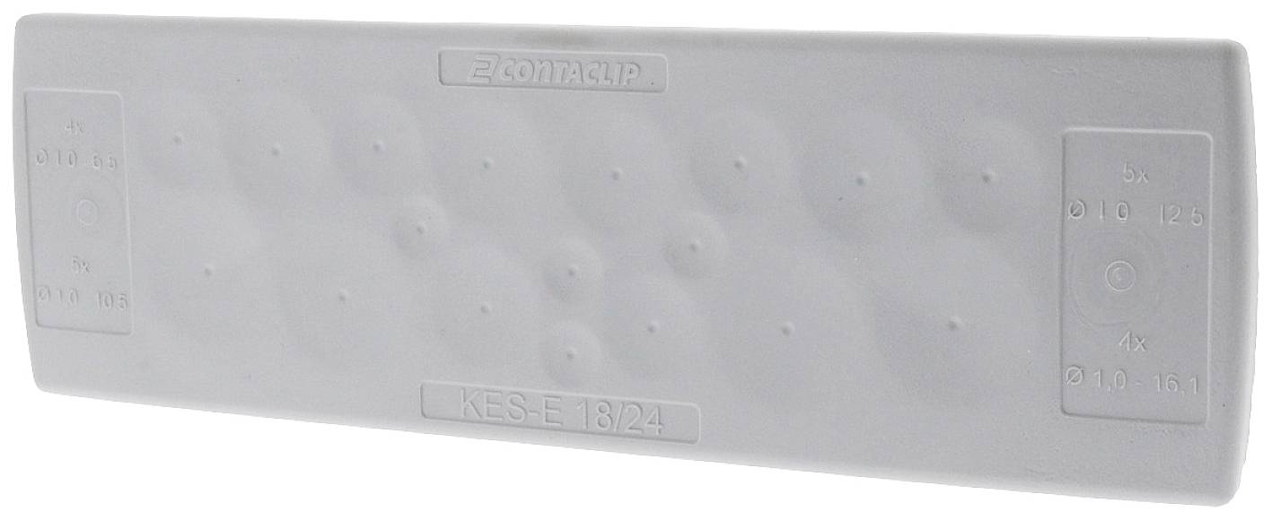 CONTA-CLIP KES-E 18/24 B GR Kabeleinführung Plattenstärke (max.) 4mm Thermoplastisches Elastomer Grau
