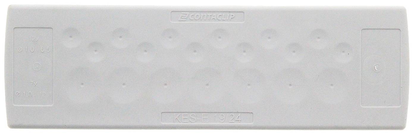 CONTA-CLIP KES-E 19/24 B GR Kabeleinführung Plattenstärke (max.) 4mm Thermoplastisches Elastomer Grau