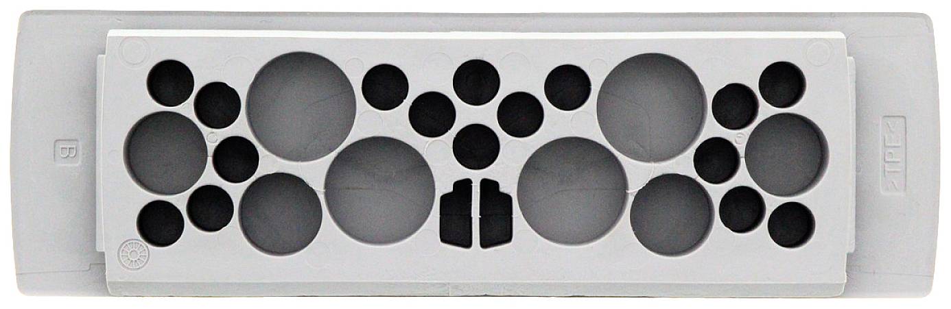 CONTA-CLIP KES-E 26/24 B GR Kabeleinführung Plattenstärke (max.) 4mm Thermoplastisches Elastomer Grau