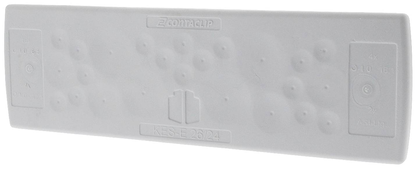 CONTA-CLIP KES-E 26/24 B GR Kabeleinführung Plattenstärke (max.) 4mm Thermoplastisches Elastomer Grau