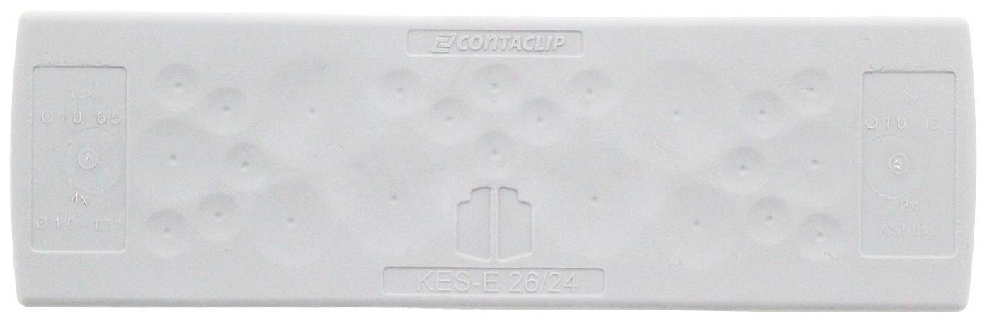 CONTA-CLIP KES-E 26/24 B GR Kabeleinführung Plattenstärke (max.) 4mm Thermoplastisches Elastomer Grau