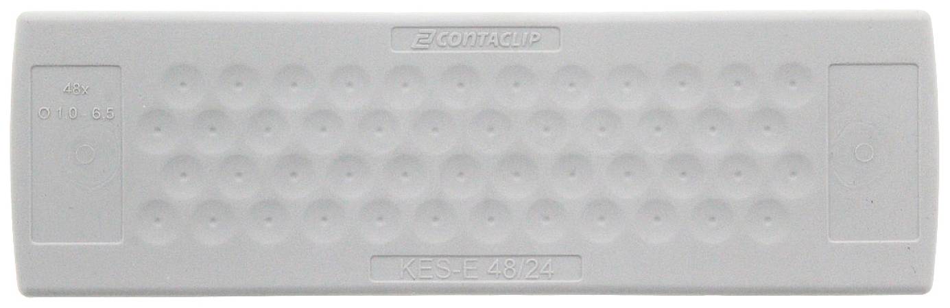 CONTA-CLIP KES-E 48/24 B GR Kabeleinführung Plattenstärke (max.) 4mm Thermoplastisches Elastomer Grau