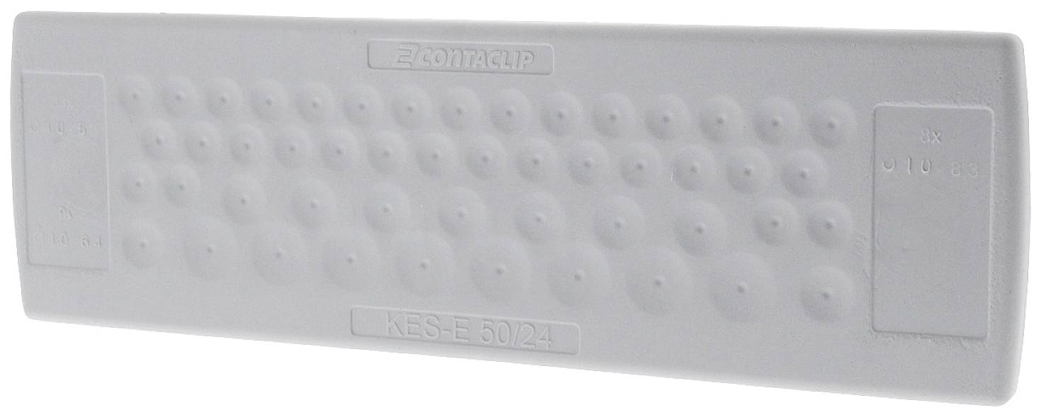 CONTA-CLIP KES-E 50/24 B GR Kabeleinführung Plattenstärke (max.) 4mm Thermoplastisches Elastomer Grau