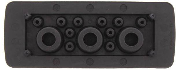 CONTA-CLIP KES-R 13/24 BK Kabeleinführung Plattenstärke (max.) 2mm Polyamid 6.6 Schwarz