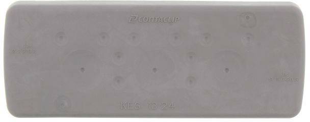 CONTA-CLIP KES-R 13/24 GR Kabeleinführung Plattenstärke (max.) 2mm Polyamid 6.6 Grau