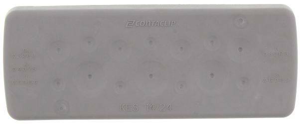 CONTA-CLIP KES-R 14/24 GR Kabeleinführung Plattenstärke (max.) 2mm Polyamid 6.6 Grau