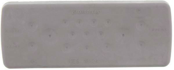 CONTA-CLIP KES-R 16/24 GR Kabeleinführung Plattenstärke (max.) 2mm Polyamid 6.6 Grau