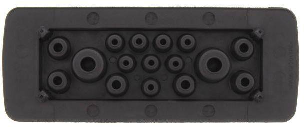 CONTA-CLIP KES-R 16/24 BK Kabeleinführung Plattenstärke (max.) 2mm Polyamid 6.6 Schwarz