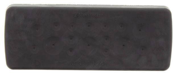CONTA-CLIP KES-R 16-1/24 BK Kabeleinführung Plattenstärke (max.) 2mm Polyamid 6.6 Schwarz