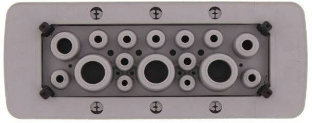 CONTA-CLIP KES-R 16-1/24 GR Kabeleinführung Plattenstärke (max.) 2mm Polyamid 6.6 Grau