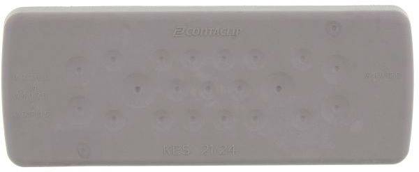 CONTA-CLIP KES-R 21/24 GR Kabeleinführung Plattenstärke (max.) 2mm Polyamid 6.6 Grau