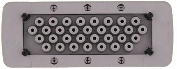 CONTA-CLIP KES-R 32/24 GR Kabeleinführung Plattenstärke (max.) 2mm Polyamid 6.6 Grau