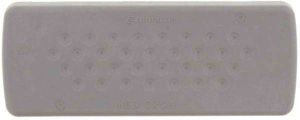 CONTA-CLIP KES-R 32/24 GR Kabeleinführung Plattenstärke (max.) 2mm Polyamid 6.6 Grau
