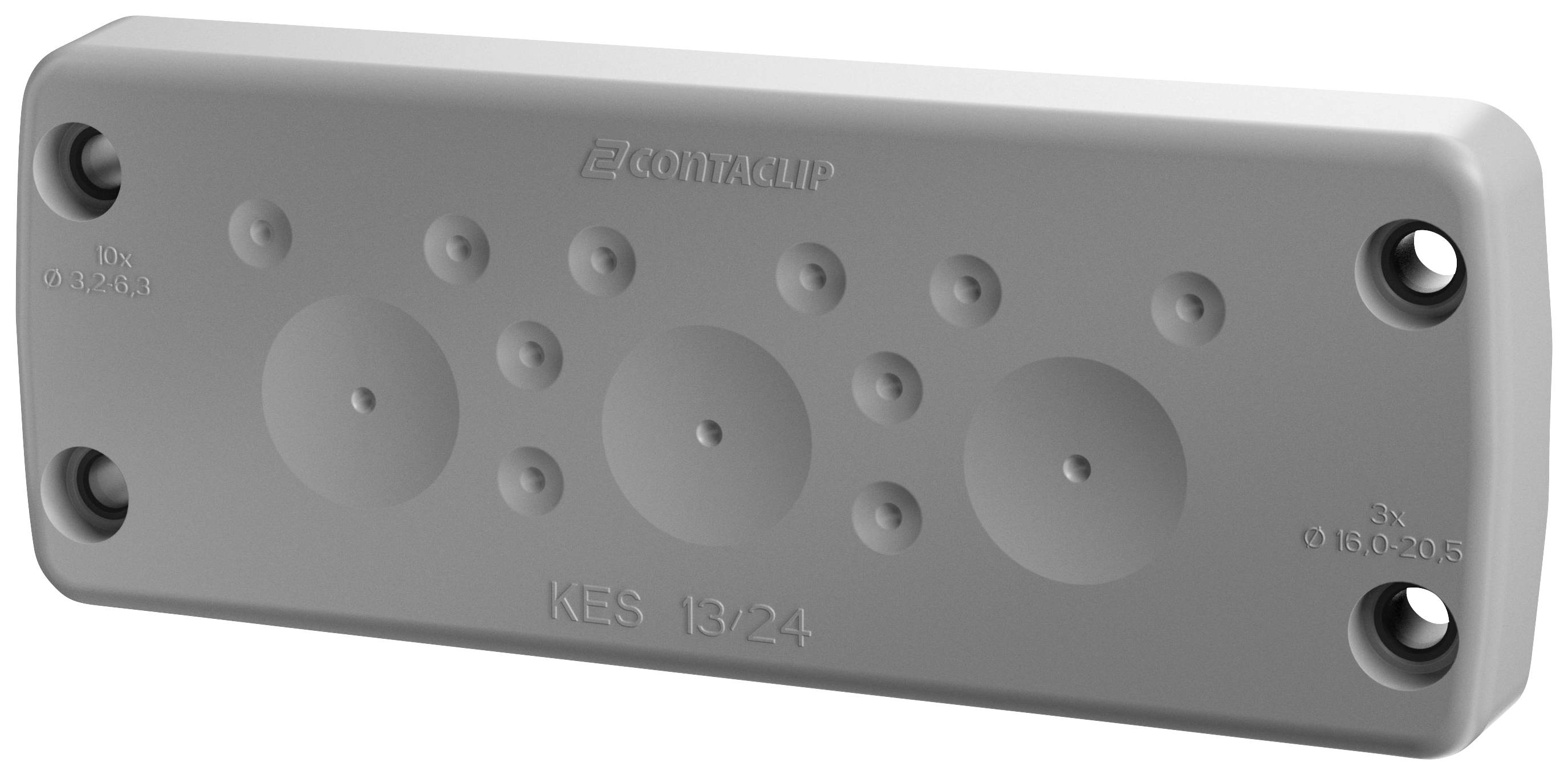 CONTA-CLIP KES 13/24 GR Kabeleinführung Polyamid 6.6 Grau