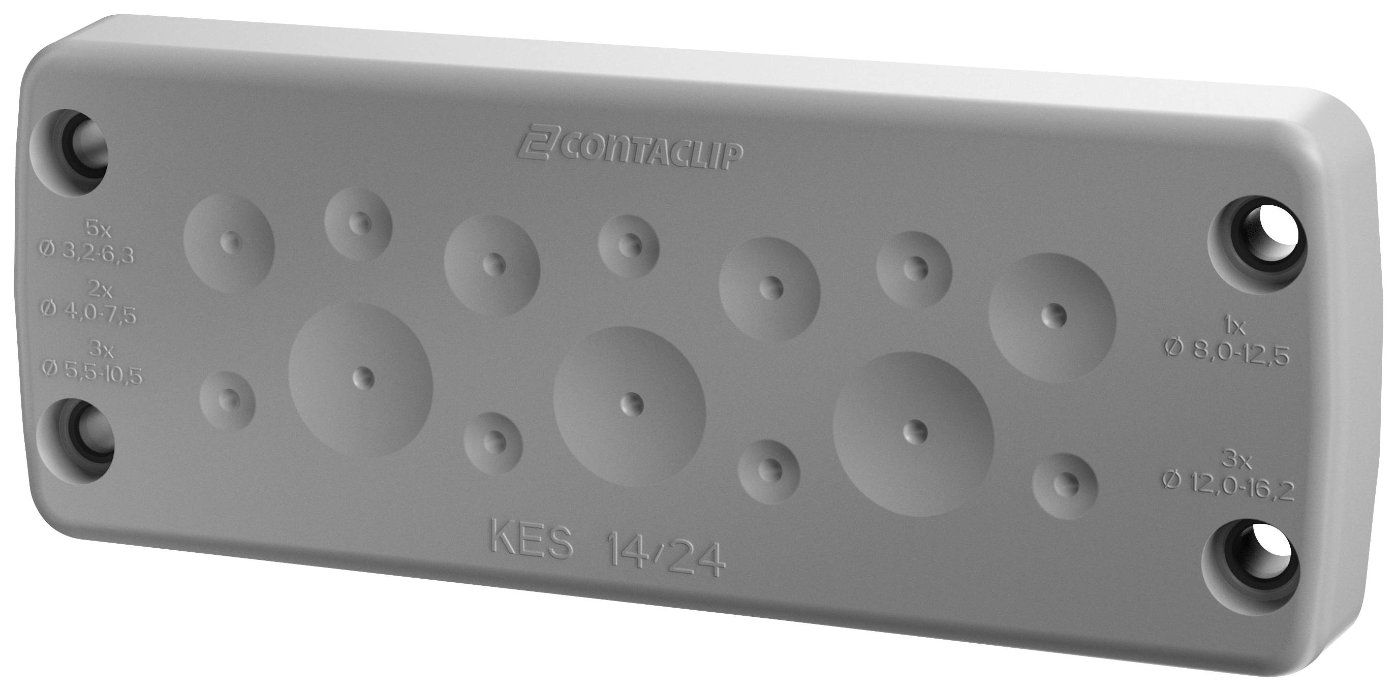 CONTA-CLIP KES 14/24 GR Kabeleinführung Polyamid 6.6 Grau