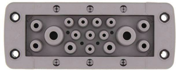 CONTA-CLIP KES 16/24 GR Kabeleinführung Polyamid 6.6 Grau