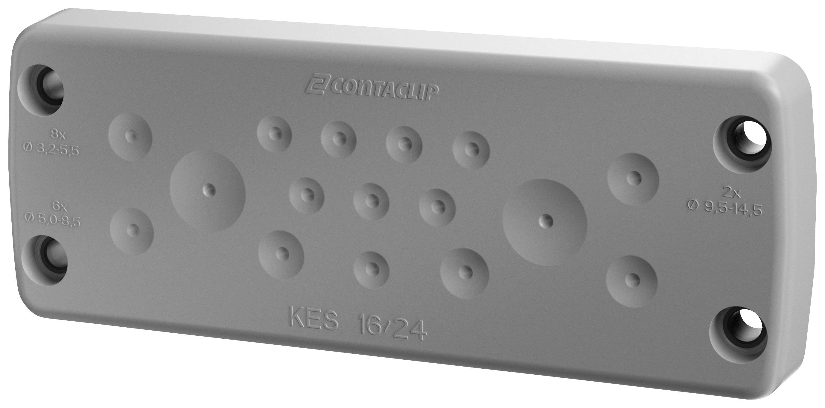 CONTA-CLIP KES 16/24 GR Kabeleinführung Polyamid 6.6 Grau