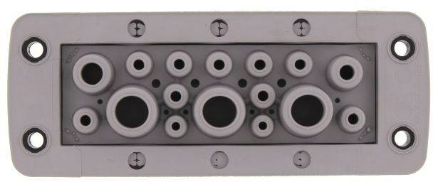 CONTA-CLIP KES 16-1/24 GR Kabeleinführung Polyamid 6.6 Grau