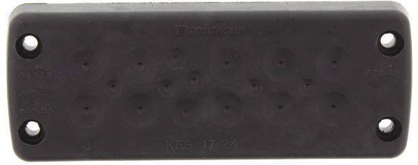 CONTA-CLIP KES 17/24 BK Kabeleinführung Polyamid 6.6 Schwarz