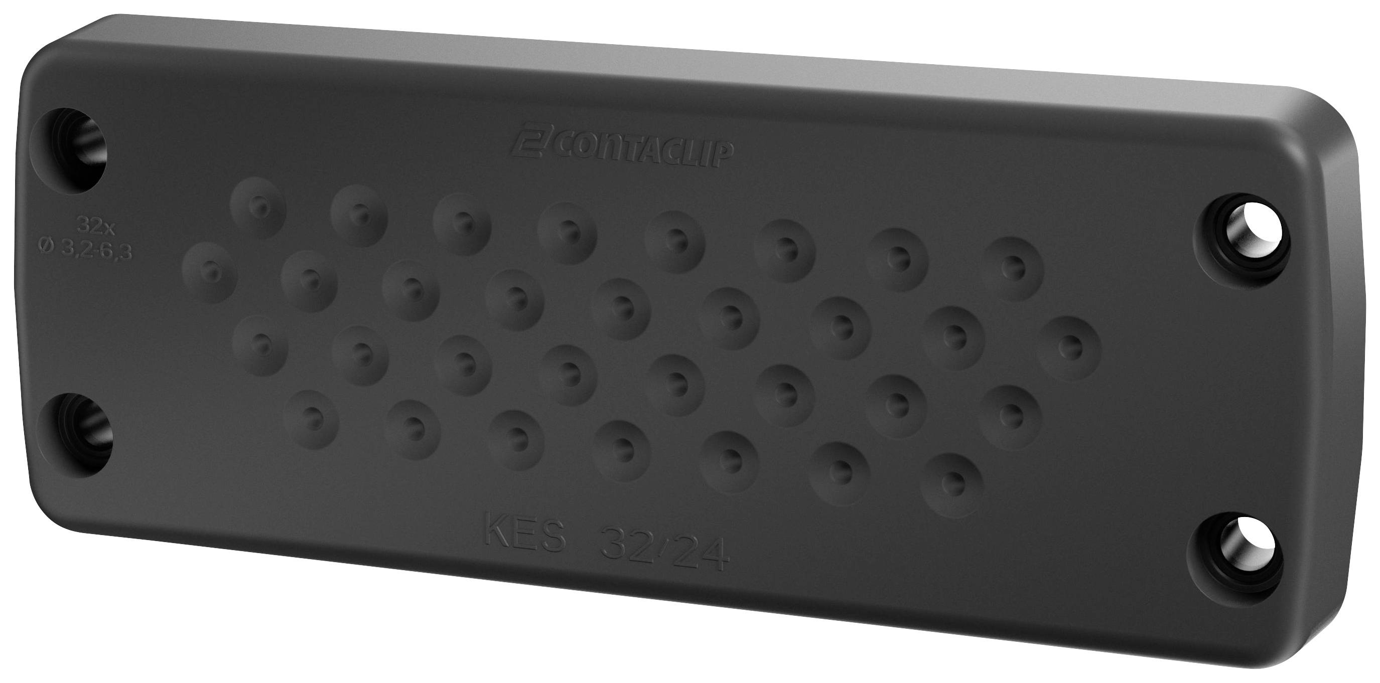 CONTA-CLIP KES 32/24 BK Kabeleinführung Polyamid 6.6 Schwarz