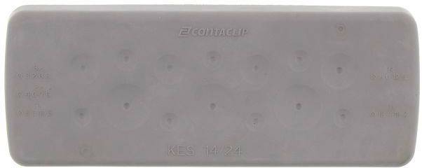 CONTA-CLIP KES-GB 14/24 GR Kabeleinführung Plattenstärke (max.) 2mm Polyamid 6.6 Grau