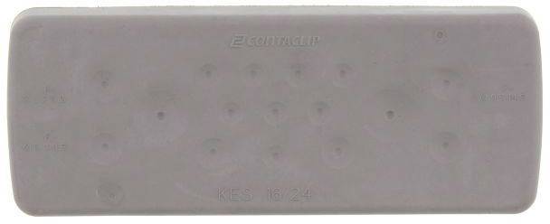 CONTA-CLIP KES-GB 16/24 GR Kabeleinführung Plattenstärke (max.) 2mm Polyamid 6.6 Grau