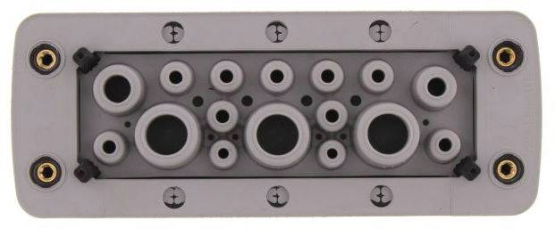 CONTA-CLIP KES-GB 16-1/24 GR Kabeleinführung Plattenstärke (max.) 2mm Polyamid 6.6 Grau