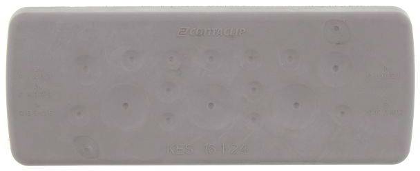 CONTA-CLIP KES-GB 16-1/24 GR Kabeleinführung Plattenstärke (max.) 2mm Polyamid 6.6 Grau