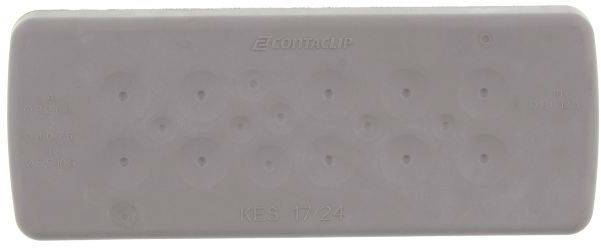 CONTA-CLIP KES-GB 17/24 GR Kabeleinführung Plattenstärke (max.) 2mm Polyamid 6.6 Grau