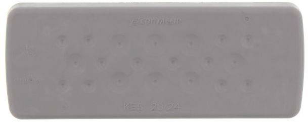 CONTA-CLIP KES-GB 20/24 GR Kabeleinführung Plattenstärke (max.) 2mm Polyamid 6.6 Grau