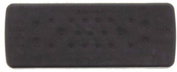 CONTA-CLIP KES-GB 21/24 BK Kabeleinführung Plattenstärke (max.) 2mm Polyamid 6.6 Schwarz