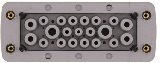 CONTA-CLIP KES-GB 21/24 GR Kabeleinführung Plattenstärke (max.) 2mm Polyamid 6.6 Grau