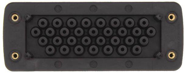 CONTA-CLIP KES-GB 32/24 BK Kabeleinführung Plattenstärke (max.) 2mm Polyamid 6.6 Schwarz