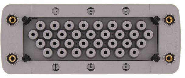 CONTA-CLIP KES-GB 32/24 GR Kabeleinführung Plattenstärke (max.) 2mm Polyamid 6.6 Grau