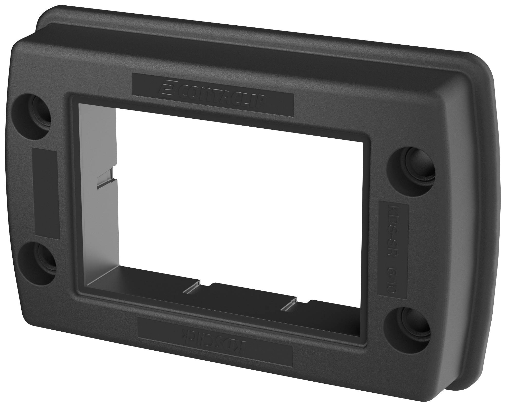 CONTA-CLIP KDS-SR 6/10 BK Kabeldurchführung Polyamid 6.6 Schwarz 1 St.